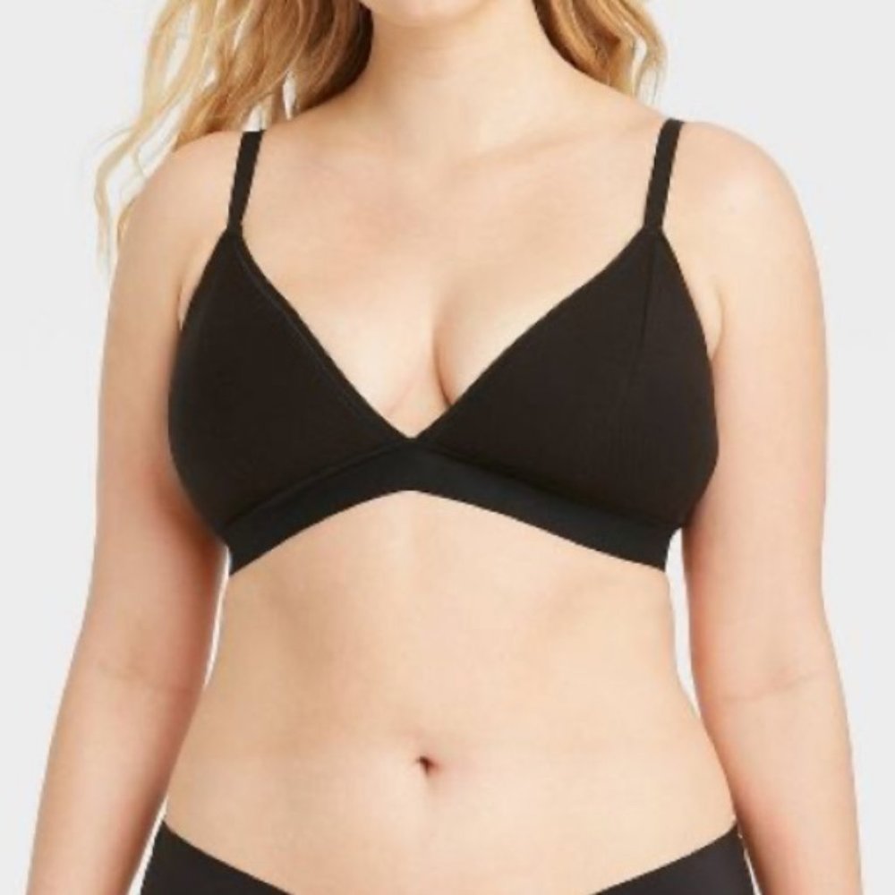 Women's Ribbed Padded Bralette - Auden XL (38DD 40D)